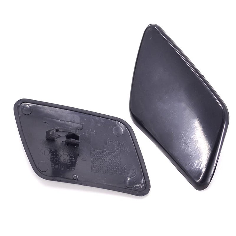 CNUPSM Front Bumper Headlight Washer Nozzle Cover Cap 1 Pair Left and Right 39991799 39991798 Compatible with Volvo S40 V50 2005-2007 - Image 1